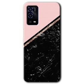 Oppo A55 Yarım Mermer Baskılı Uyumlu Silikon Kılıf