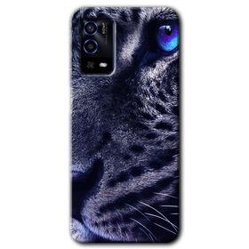 Oppo A55 Yeşil Kurt Baskılı Uyumlu Silikon Kılıf