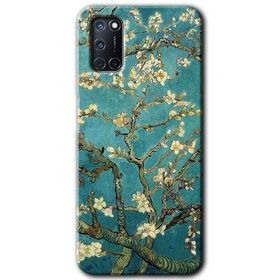 Oppo A72 Almond Blossom Baskılı Uyumlu Silikon Kılıf