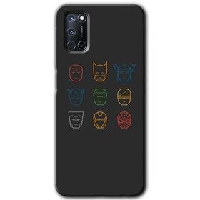 Oppo A72 Avengers Minimalism Baskılı Uyumlu Silikon Kılıf