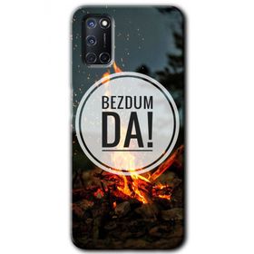 Oppo A72 Bezdum Da Baskılı Uyumlu Silikon Kılıf