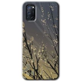 Oppo A72 Branches Flowers Baskılı Uyumlu Silikon Kılıf
