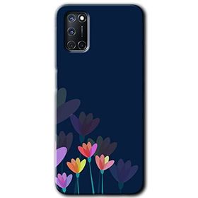 Oppo A72 Çizim Çiçekleri Baskılı Uyumlu Silikon Kılıf
