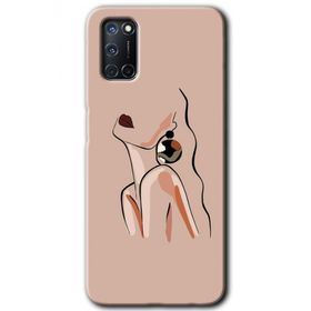 Oppo A72 Çizim Silüet Baskılı Uyumlu Silikon Kılıf