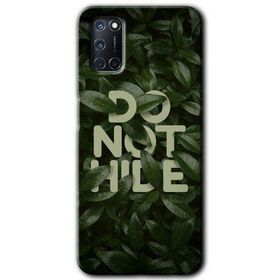 Oppo A72 Do Not Hide Baskılı Uyumlu Silikon Kılıf