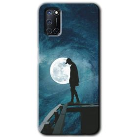 Oppo A72 Dolunay Yalnızlık Baskılı Uyumlu Silikon Kılıf