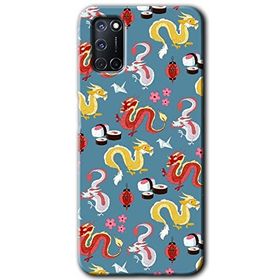 Oppo A72 Funky Dragon Baskılı Uyumlu Silikon Kılıf