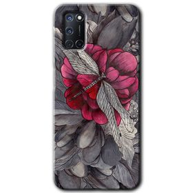 Oppo A72 kelebek Ömrü Baskılı Uyumlu Silikon Kılıf