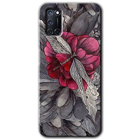 Oppo A72 kelebek Ömrü Baskılı Uyumlu Silikon Kılıf
