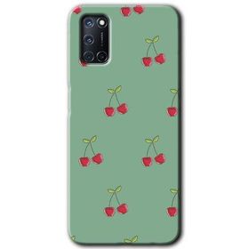 Oppo A72 Kiraz Berry Baskılı Uyumlu Silikon Kılıf