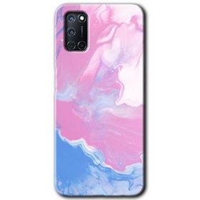 Oppo A72 Liquid Lekeler Art Baskılı Uyumlu Silikon Kılıf