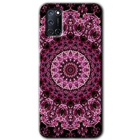 Oppo A72 Mandala Patterns Kaleidoscope Baskılı Uyumlu Silikon Kılıf