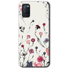 Oppo A72 Mat Çiçek Baskılı Uyumlu Silikon Kılıf