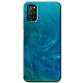Oppo A72 Mavi Aura Baskılı Uyumlu Silikon Kılıf