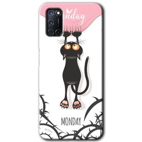 Oppo A72 Sevimli Kedi 1 Baskılı Uyumlu Silikon Kılıf
