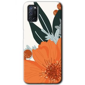 Oppo A72 Uyumlu Portakal Çiçeği Baskılı Silikon Kılıf
