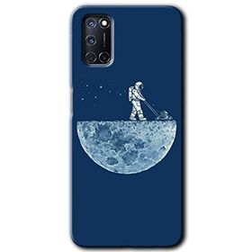 Oppo A72 Uzay İşçisi Baskılı Uyumlu Silikon Kılıf