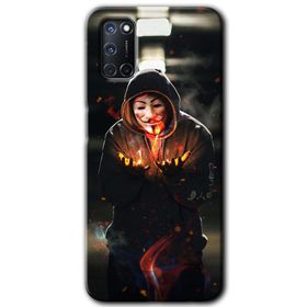 Oppo A72 V for Fire Baskılı Uyumlu Silikon Kılıf