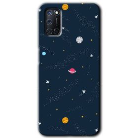 Oppo A72 Yarım Mermer Baskılı Uyumlu Silikon Kılıf