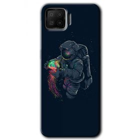 Oppo A73 Astronot Kıyafeti Baskılı Uyumlu Silikon Kılıf