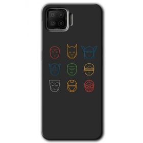 Oppo A73 Avengers Minimalism Baskılı Uyumlu Silikon Kılıf
