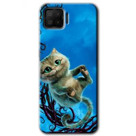 Oppo A73 Çılgın Kedi Baskılı Uyumlu Silikon Kılıf