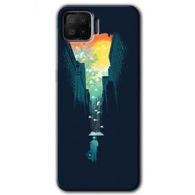 Oppo A73 City Bird Sky Baskılı Uyumlu Silikon Kılıf