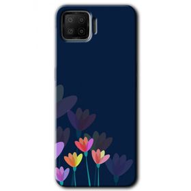 Oppo A73 Çizim Çiçekleri Baskılı Uyumlu Silikon Kılıf