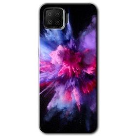 Oppo A73 Color Splash Purple Baskılı Uyumlu Silikon Kılıf
