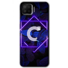 Oppo A73 Dark Neon Yaprak Ç Harfi Baskılı Uyumlu Silikon Kılıf