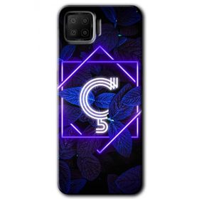Oppo A73 Dark Neon Yaprak Ç Harfi Baskılı Uyumlu Silikon Kılıf