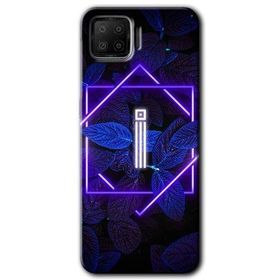 Oppo A73 Dark Neon Yaprak I Harfi Baskılı Uyumlu Silikon Kılıf