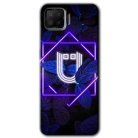 Oppo A73 Dark Neon Yaprak P Harfi Baskılı Uyumlu Silikon Kılıf