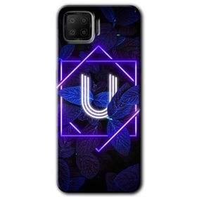 Oppo A73 Dark Neon Yaprak P Harfi Baskılı Uyumlu Silikon Kılıf