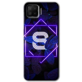 Oppo A73 Dark Neon Yaprak P Harfi Baskılı Uyumlu Silikon Kılıf