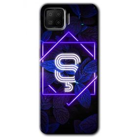 Oppo A73 Dark Neon Yaprak Ş Harfi Baskılı Uyumlu Silikon Kılıf