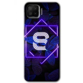 Oppo A73 Dark Neon Yaprak Ş Harfi Baskılı Uyumlu Silikon Kılıf