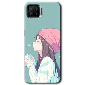 Oppo A73 Happy Girl Baskılı Uyumlu Silikon Kılıf