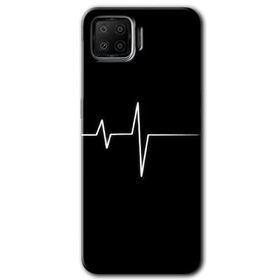Oppo A73 Heart Rytm Baskılı Uyumlu Silikon Kılıf