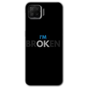 Oppo A73 Im Broken Baskılı Uyumlu Silikon Kılıf