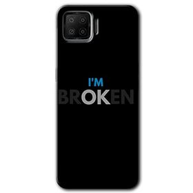 Oppo A73 Im Broken Baskılı Uyumlu Silikon Kılıf