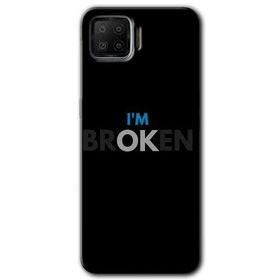 Oppo A73 Im Broken Baskılı Uyumlu Silikon Kılıf