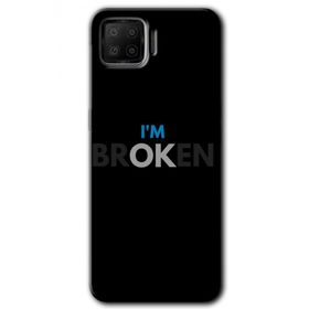 Oppo A73 Im Broken Baskılı Uyumlu Silikon Kılıf