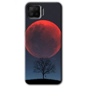 Oppo A73 Kanlı Ay Baskılı Uyumlu Silikon Kılıf