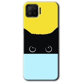Oppo A73 Kara Kedi Baskılı Uyumlu Silikon Kılıf
