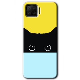 Oppo A73 Kara Kedi Baskılı Uyumlu Silikon Kılıf
