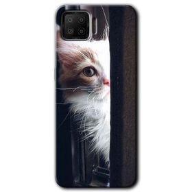 Oppo A73 Kedi Bakışı Baskılı Uyumlu Silikon Kılıf