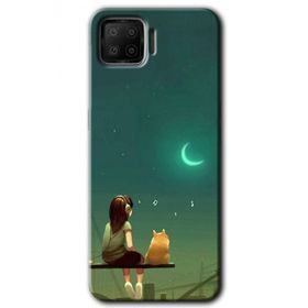 Oppo A73 Kedili Kız Baskılı Uyumlu Silikon Kılıf