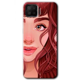 Oppo A73 Kızıl Kız Baskılı Uyumlu Silikon Kılıf
