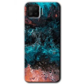Oppo A73 Liquid Colorfull Baskılı Uyumlu Silikon Kılıf